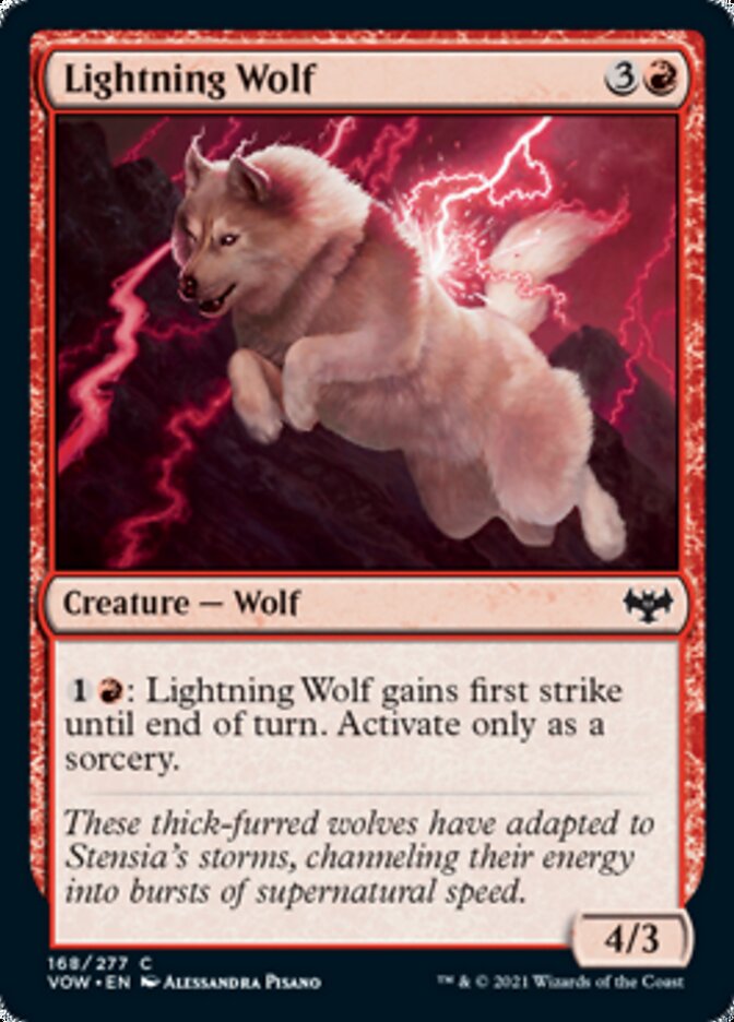 Lightning Wolf [Innistrad: Crimson Vow] | Dragon's Lair Comics and Fantasy Houston TX