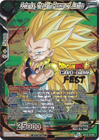 Gotenks, the Grim Reaper of Justice (Card Game Fest 2022) (EX13-16) [Tournament Promotion Cards] | Dragon's Lair Comics and Fantasy Houston TX