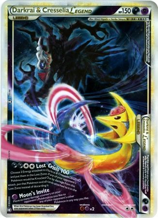 Darkrai & Cresselia LEGEND (99/102) (Jumbo Card) [HeartGold & SoulSilver: Triumphant] | Dragon's Lair Comics and Fantasy Houston TX