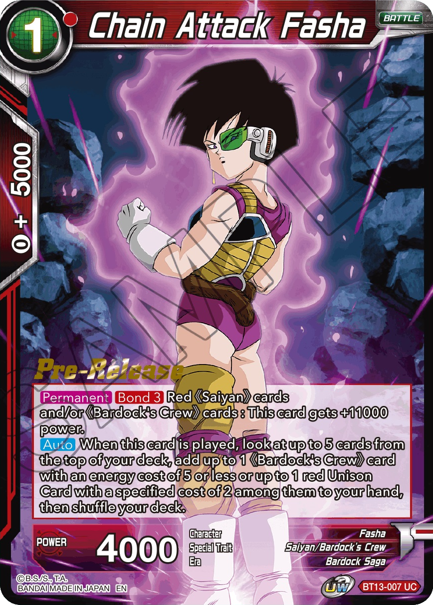 Chain Attack Fasha (BT13-007) [Supreme Rivalry Prerelease Promos] | Dragon's Lair Comics and Fantasy Houston TX