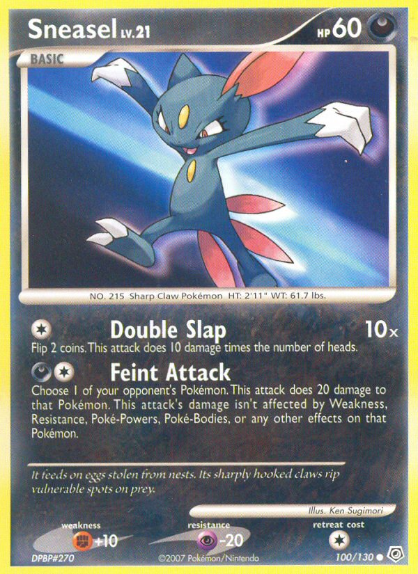 Sneasel (100/130) [Diamond & Pearl: Base Set] | Dragon's Lair Comics and Fantasy Houston TX