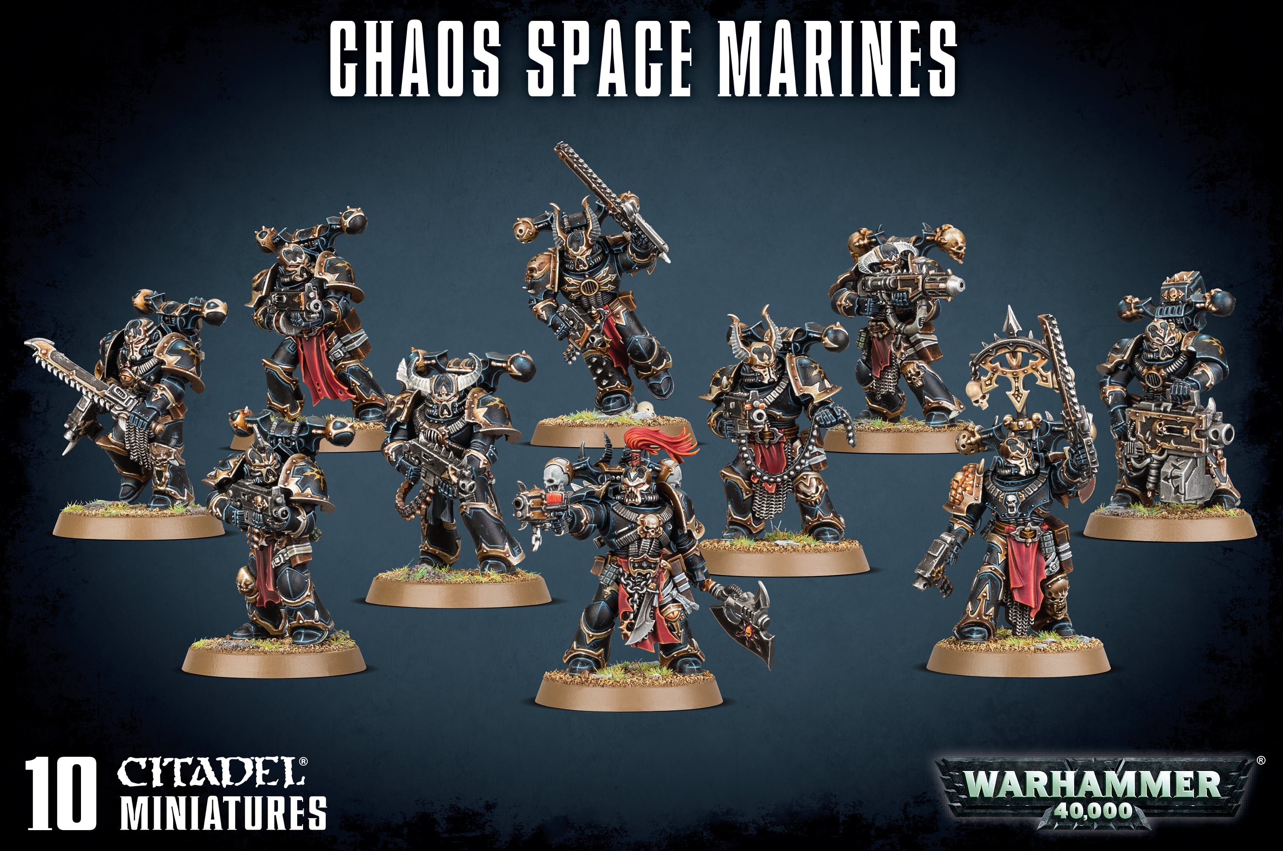 Warhammer 40K: Chaos Space Marine Squad | Dragon's Lair Comics and Fantasy Houston TX