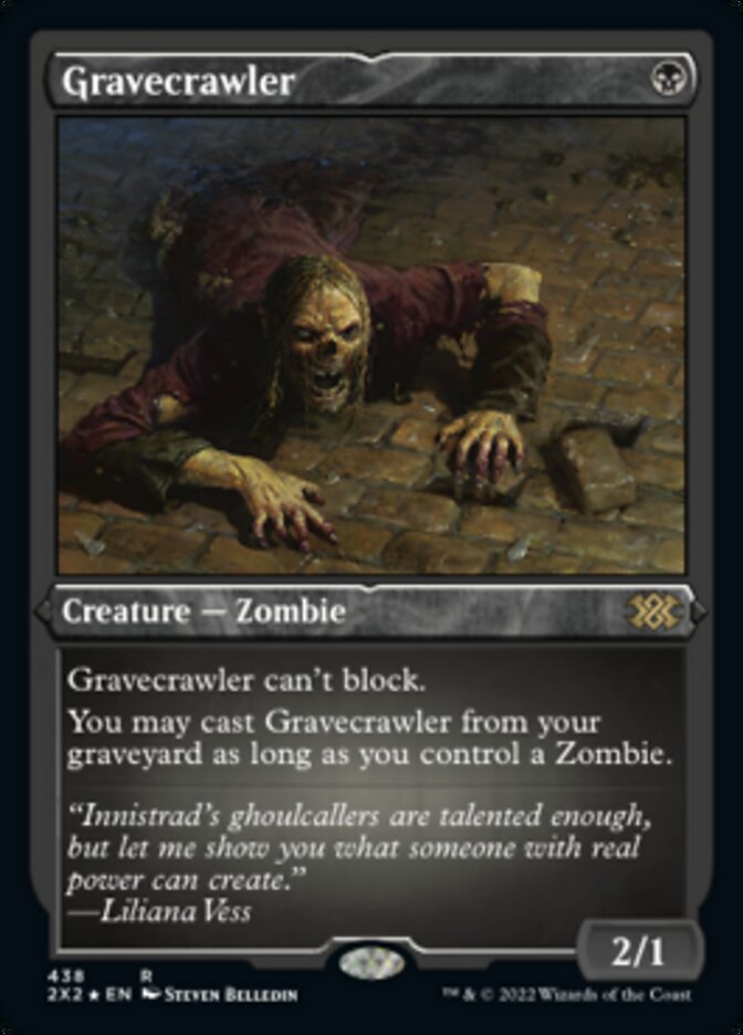 Gravecrawler (Foil Etched) [Double Masters 2022] | Dragon's Lair Comics and Fantasy Houston TX