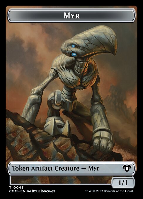 Thopter // Myr Double-Sided Token [Commander Masters Tokens] | Dragon's Lair Comics and Fantasy Houston TX