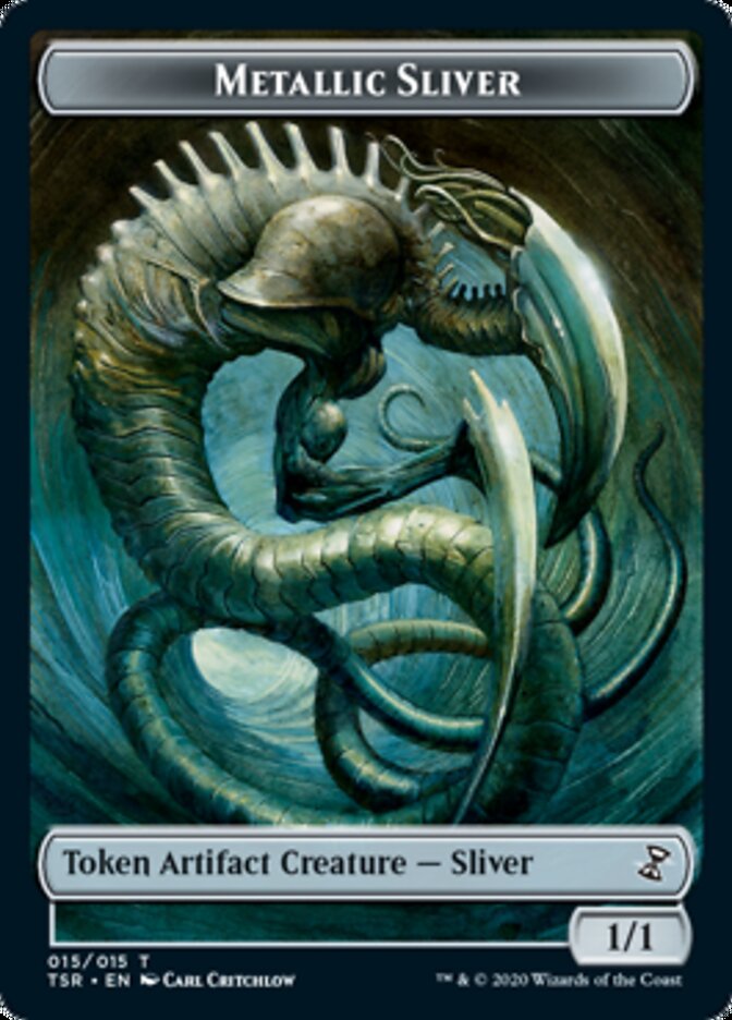 Metallic Sliver Token [Time Spiral Remastered Tokens] | Dragon's Lair Comics and Fantasy Houston TX