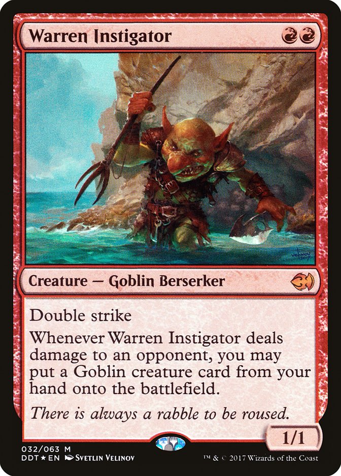 Warren Instigator [Duel Decks: Merfolk vs. Goblins] | Dragon's Lair Comics and Fantasy Houston TX