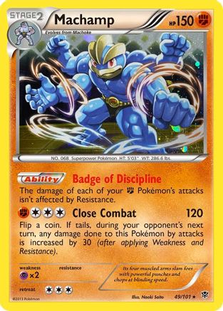 Machamp (49/101) (Cosmos Holo) [Black & White: Plasma Blast] | Dragon's Lair Comics and Fantasy Houston TX