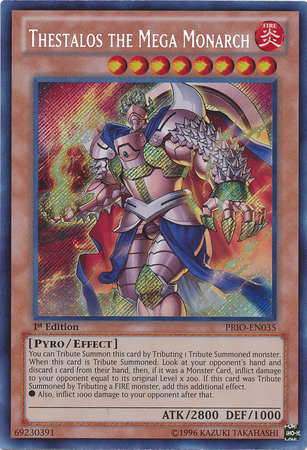 Thestalos the Mega Monarch [PRIO-EN035] Secret Rare | Dragon's Lair Comics and Fantasy Houston TX