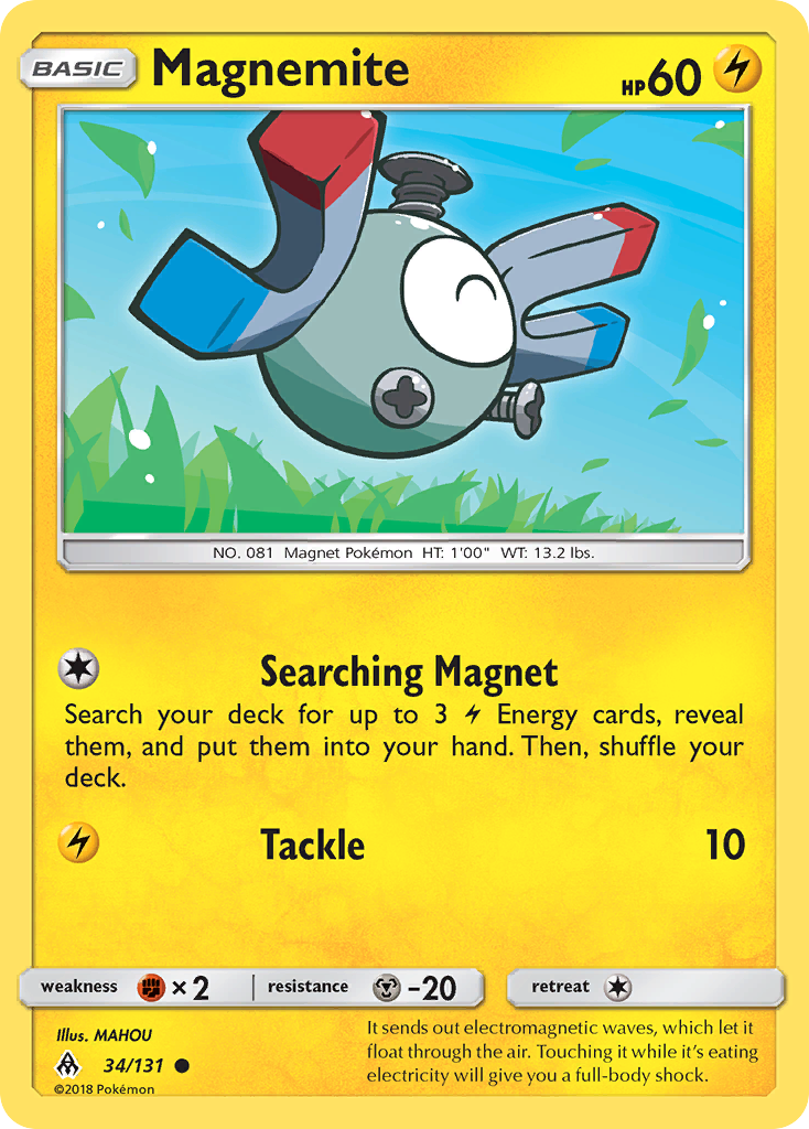 Magnemite (34/131) [Sun & Moon: Forbidden Light] | Dragon's Lair Comics and Fantasy Houston TX