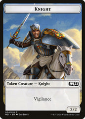 Beast // Knight Double-Sided Token [Core Set 2021 Tokens] | Dragon's Lair Comics and Fantasy Houston TX