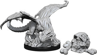 Wizkids Dungeons and Dragons Nolzur`s Marvelous Unpainted Miniatures: W10 Black Dragon Wyrmling | Dragon's Lair Comics and Fantasy Houston TX