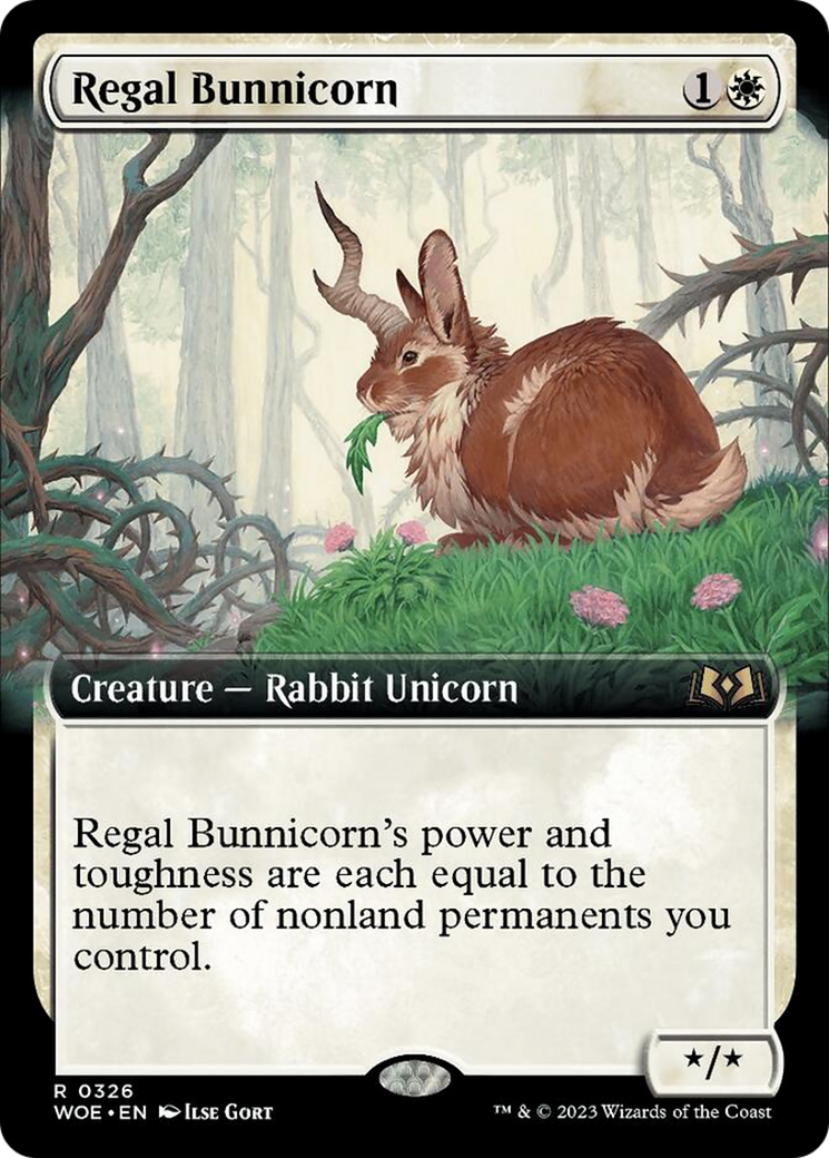 Regal Bunnicorn (Extended Art) [Wilds of Eldraine] | Dragon's Lair Comics and Fantasy Houston TX