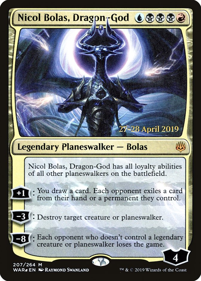 Nicol Bolas, Dragon-God [War of the Spark Prerelease Promos] | Dragon's Lair Comics and Fantasy Houston TX