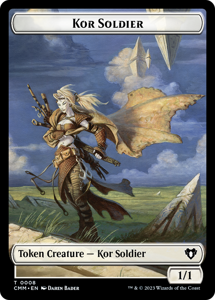 Kor Soldier Token [Commander Masters Tokens] | Dragon's Lair Comics and Fantasy Houston TX