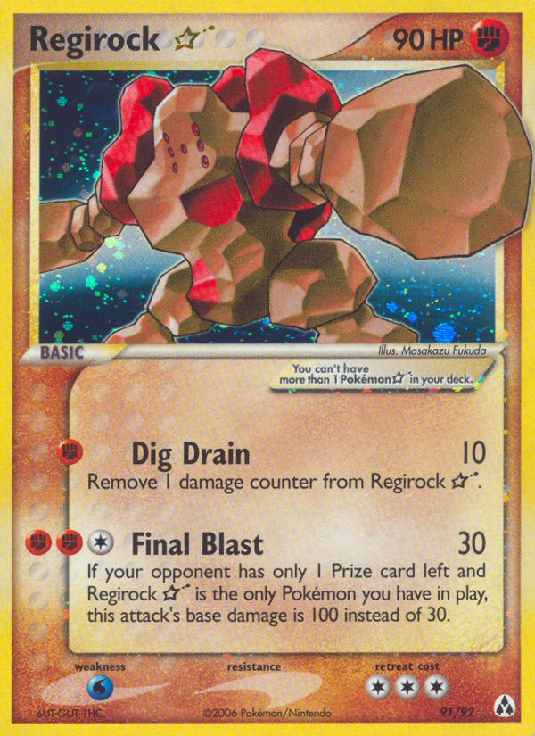 Regirock Star (91/92) [EX: Legend Maker] | Dragon's Lair Comics and Fantasy Houston TX