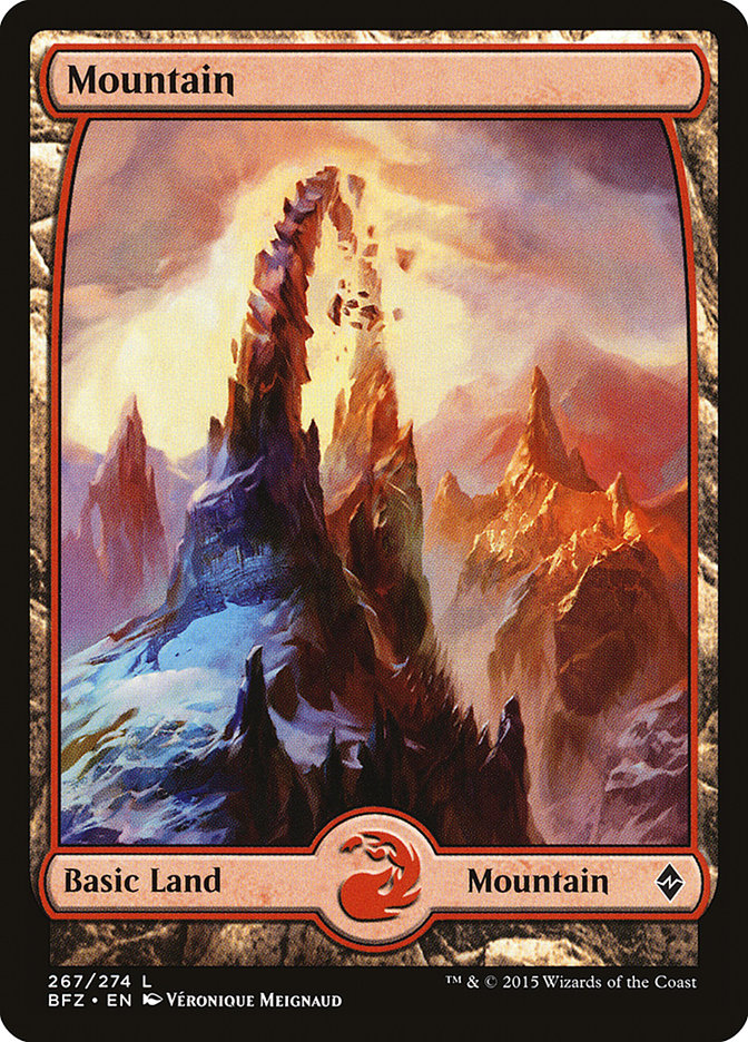 Mountain (267) (Full Art) [Battle for Zendikar] | Dragon's Lair Comics and Fantasy Houston TX