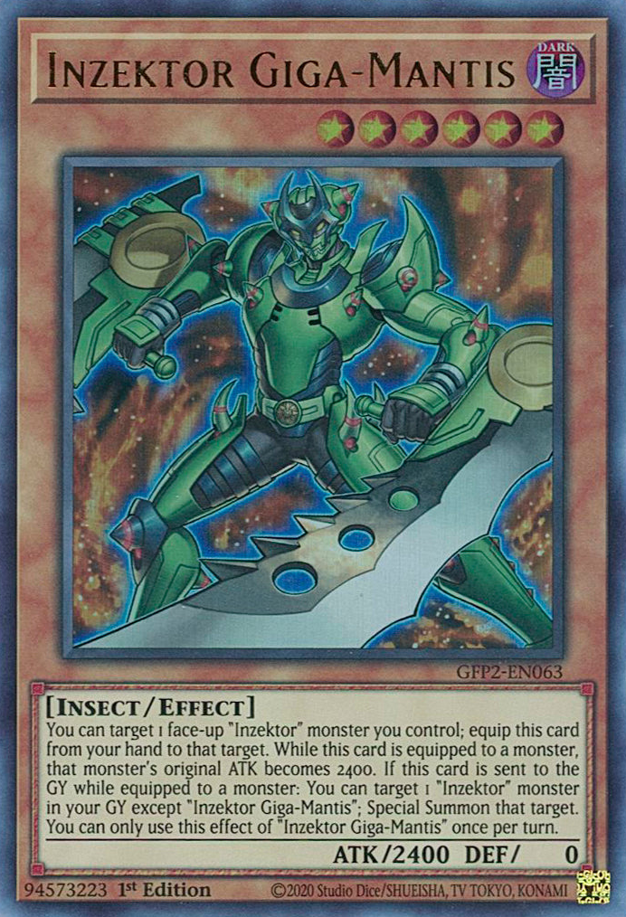 Inzektor Giga-Mantis [GFP2-EN063] Ultra Rare | Dragon's Lair Comics and Fantasy Houston TX