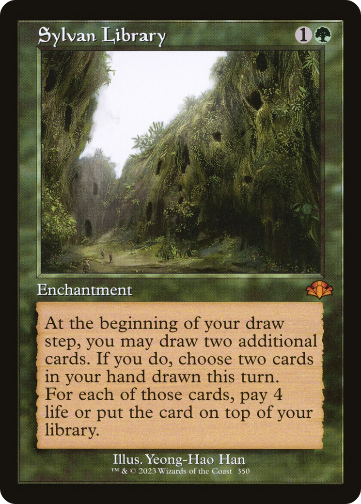 Sylvan Library (Retro) [Dominaria Remastered] | Dragon's Lair Comics and Fantasy Houston TX