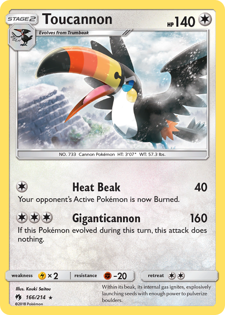 Toucannon (166/214) [Sun & Moon: Lost Thunder] | Dragon's Lair Comics and Fantasy Houston TX