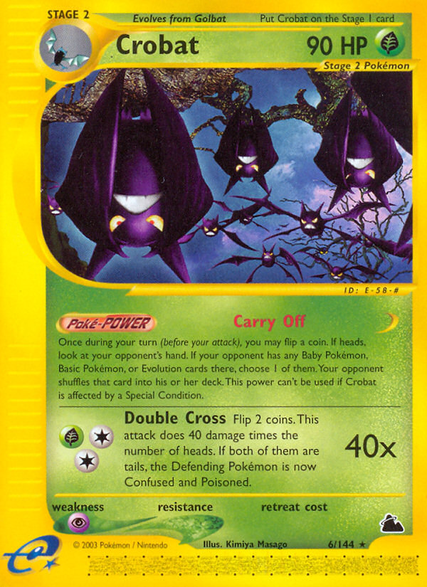 Crobat (6/144) [Skyridge] | Dragon's Lair Comics and Fantasy Houston TX