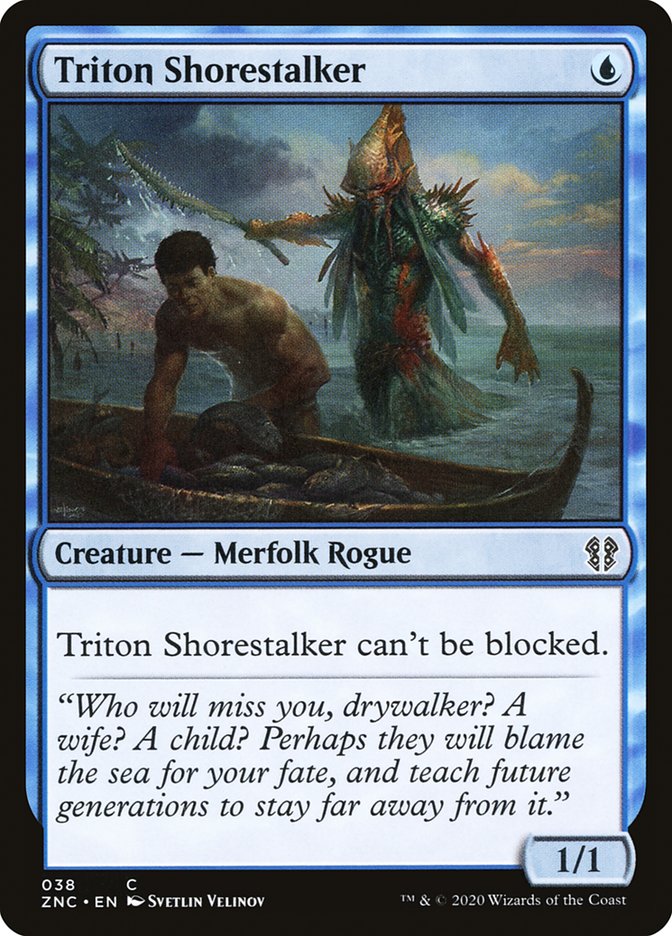 Triton Shorestalker [Zendikar Rising Commander] | Dragon's Lair Comics and Fantasy Houston TX