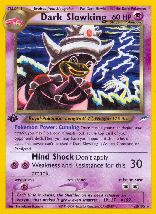 Dark Slowking (20/105) [Neo Destiny 1st Edition] | Dragon's Lair Comics and Fantasy Houston TX