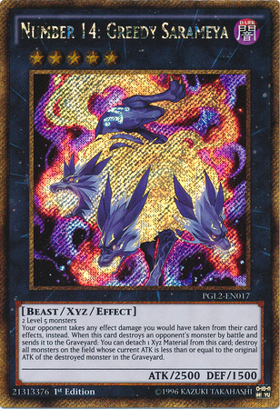 Number 14: Greedy Sarameya [PGL2-EN017] Gold Secret Rare | Dragon's Lair Comics and Fantasy Houston TX