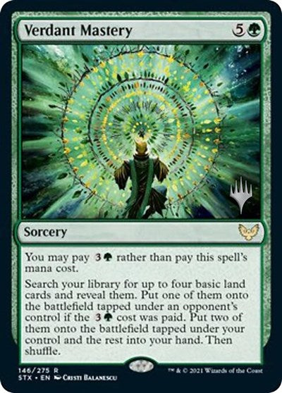 Verdant Mastery (Promo Pack) [Strixhaven: School of Mages Promos] | Dragon's Lair Comics and Fantasy Houston TX