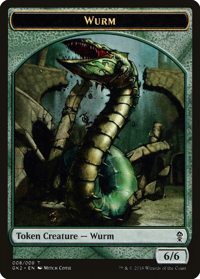 Saproling // Wurm Double-Sided Token [Ravnica Allegiance Guild Kit Tokens] | Dragon's Lair Comics and Fantasy Houston TX