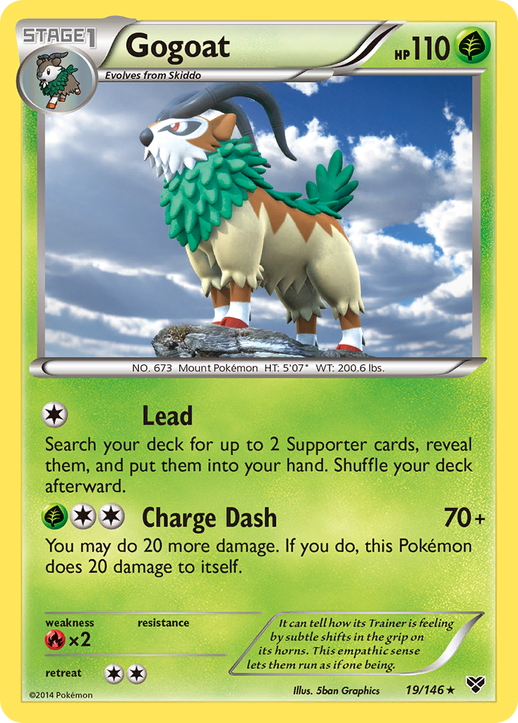 Gogoat (19/146) [XY: Base Set] | Dragon's Lair Comics and Fantasy Houston TX