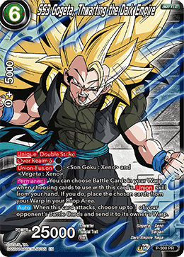 SS3 Gogeta, Thwarting the Dark Empire (Winner Stamp) (P-308_PR) [Tournament Promotion Cards] | Dragon's Lair Comics and Fantasy Houston TX