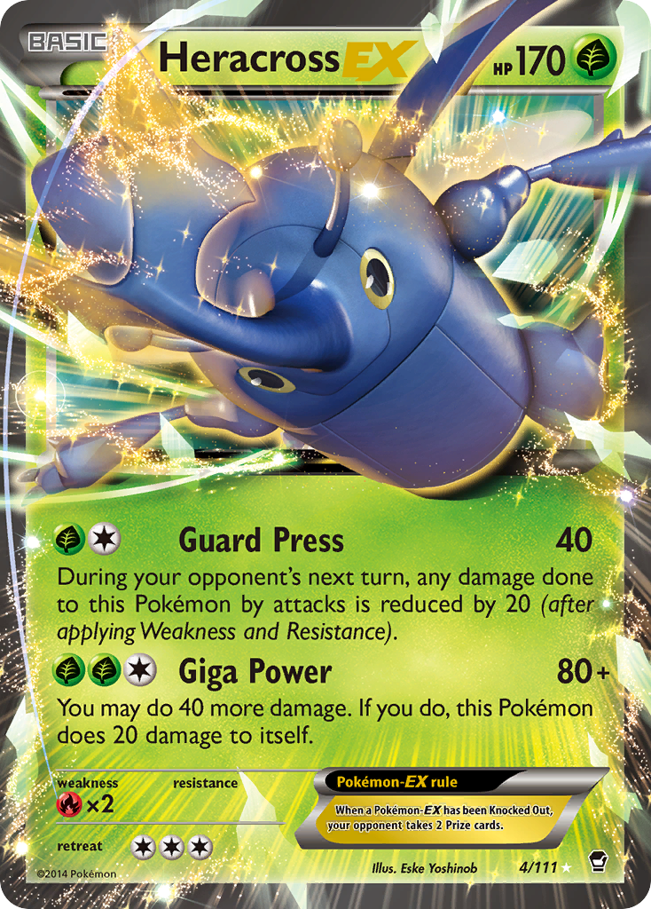 Heracross EX (4/111) [XY: Furious Fists] | Dragon's Lair Comics and Fantasy Houston TX