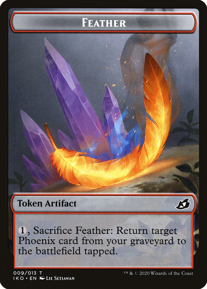 Feather Token [Ikoria: Lair of Behemoths Tokens] | Dragon's Lair Comics and Fantasy Houston TX