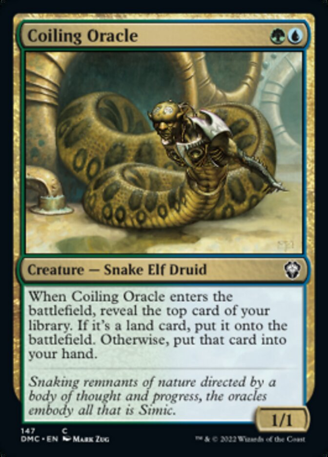 Coiling Oracle [Dominaria United Commander] | Dragon's Lair Comics and Fantasy Houston TX