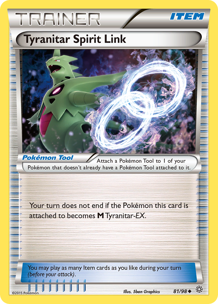 Tyranitar Spirit Link (81/98) [XY: Ancient Origins] | Dragon's Lair Comics and Fantasy Houston TX