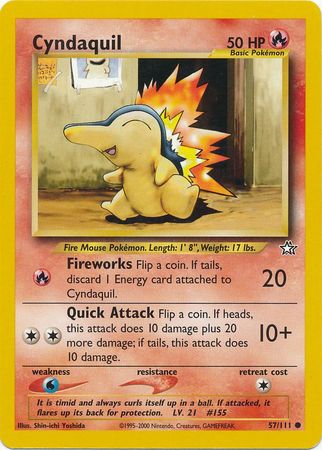 Cyndaquil (57/111) [Neo Genesis Unlimited] | Dragon's Lair Comics and Fantasy Houston TX