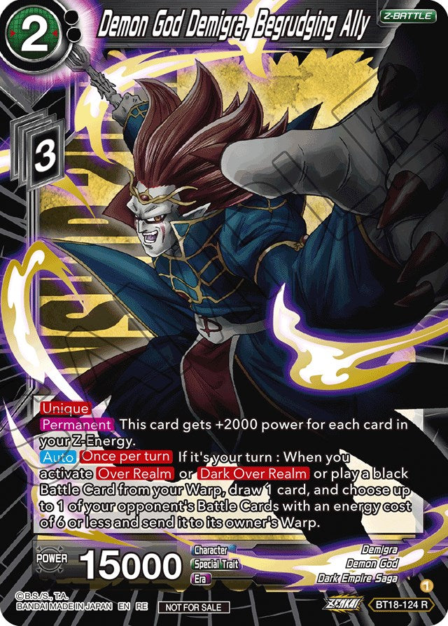 Demon God Demigra, Begrudging Ally (Championship 2022) (BT18-124) [Promotion Cards] | Dragon's Lair Comics and Fantasy Houston TX