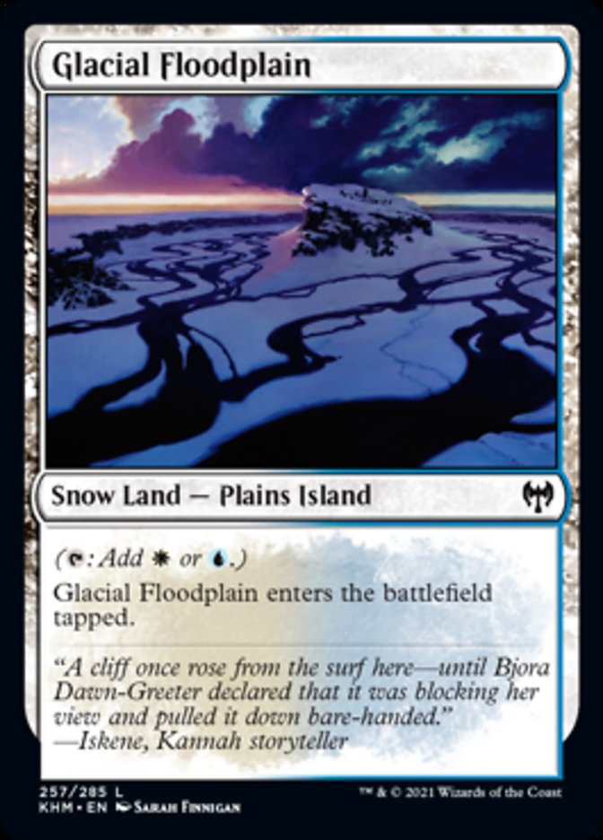 Glacial Floodplain [Kaldheim] | Dragon's Lair Comics and Fantasy Houston TX