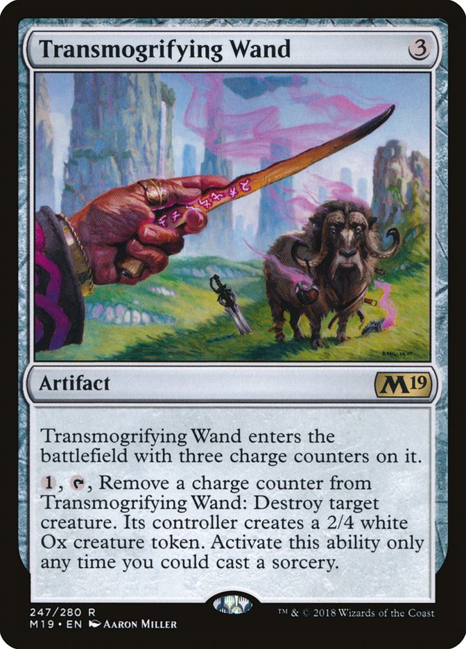 Transmogrifying Wand [Core Set 2019] | Dragon's Lair Comics and Fantasy Houston TX