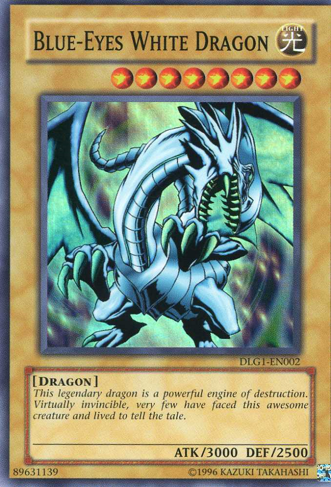 Blue-Eyes White Dragon [DLG1-EN002] Super Rare | Dragon's Lair Comics and Fantasy Houston TX