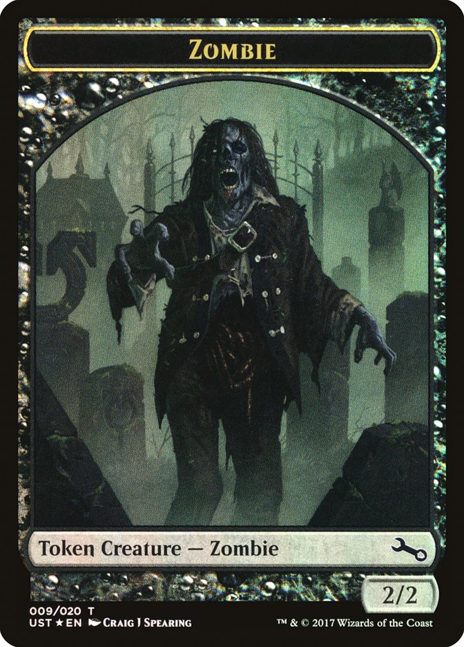 Zombie // Zombie Double-Sided Token [Unstable Tokens] | Dragon's Lair Comics and Fantasy Houston TX