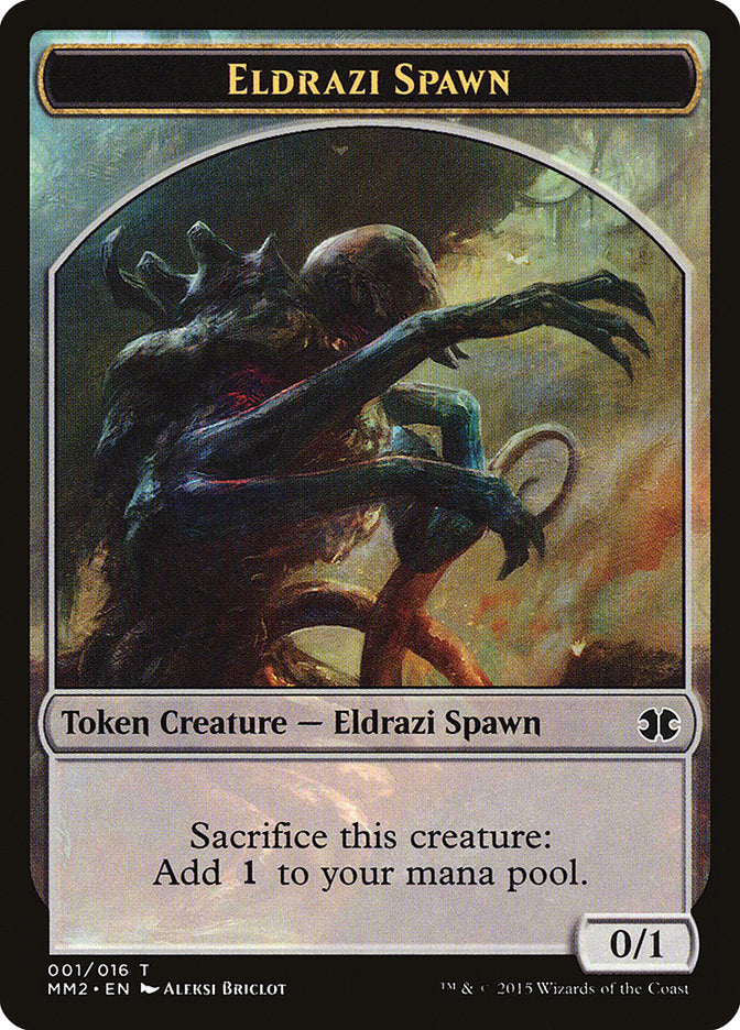 Eldrazi Spawn Token (001/016) [Modern Masters 2015 Tokens] | Dragon's Lair Comics and Fantasy Houston TX