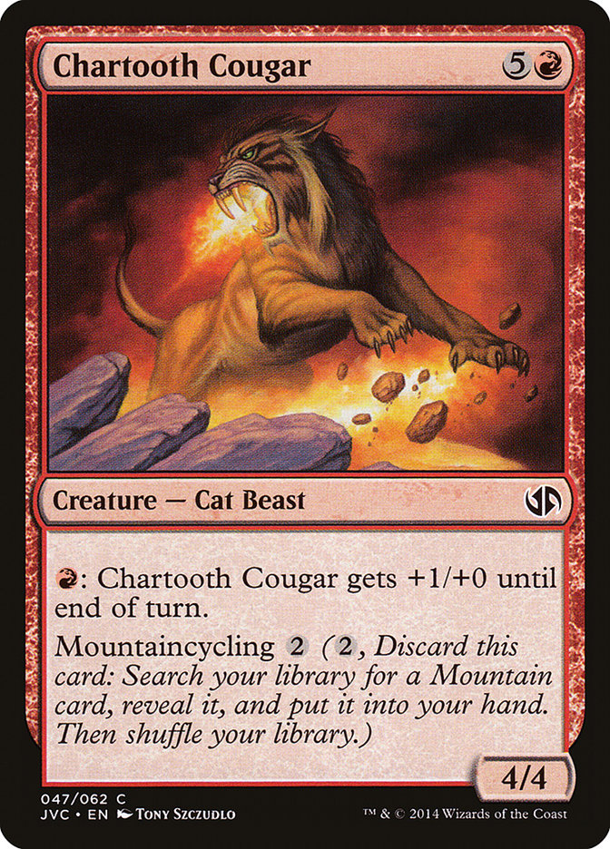 Chartooth Cougar [Duel Decks Anthology] | Dragon's Lair Comics and Fantasy Houston TX