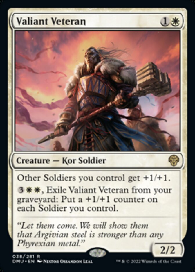 Valiant Veteran [Dominaria United] | Dragon's Lair Comics and Fantasy Houston TX