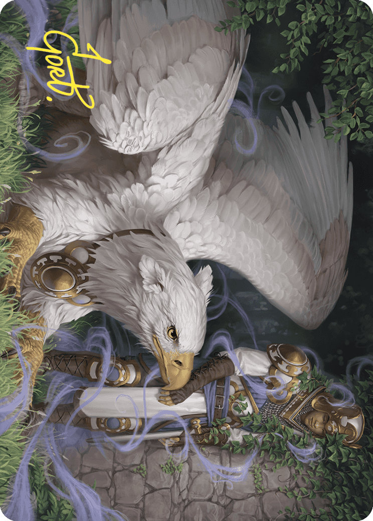 Dutiful Griffin Art Card (Gold-Stamped Signature) [Wilds of Eldraine Art Series] | Dragon's Lair Comics and Fantasy Houston TX