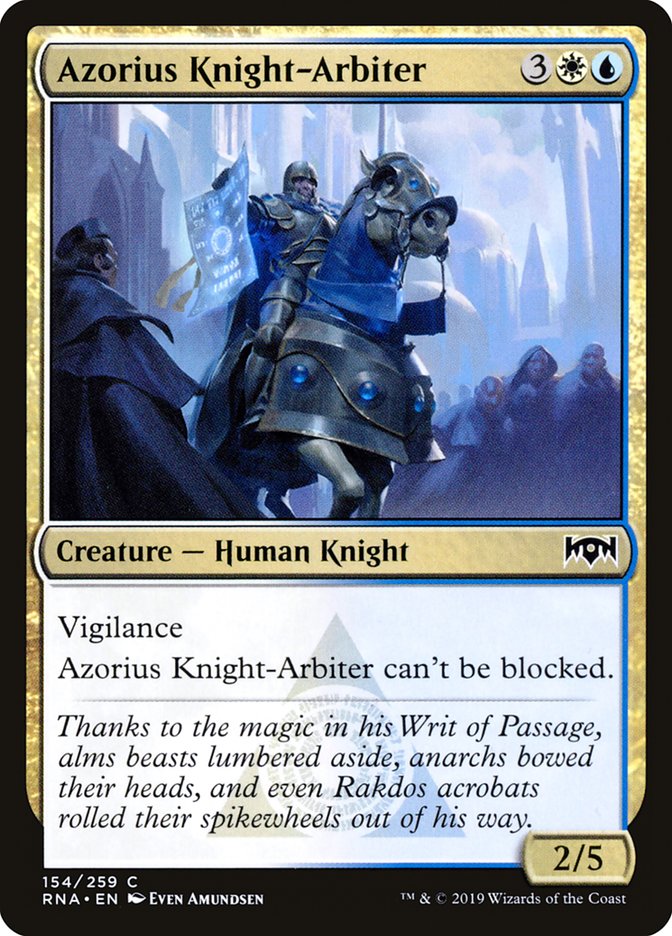 Azorius Knight-Arbiter [Ravnica Allegiance] | Dragon's Lair Comics and Fantasy Houston TX