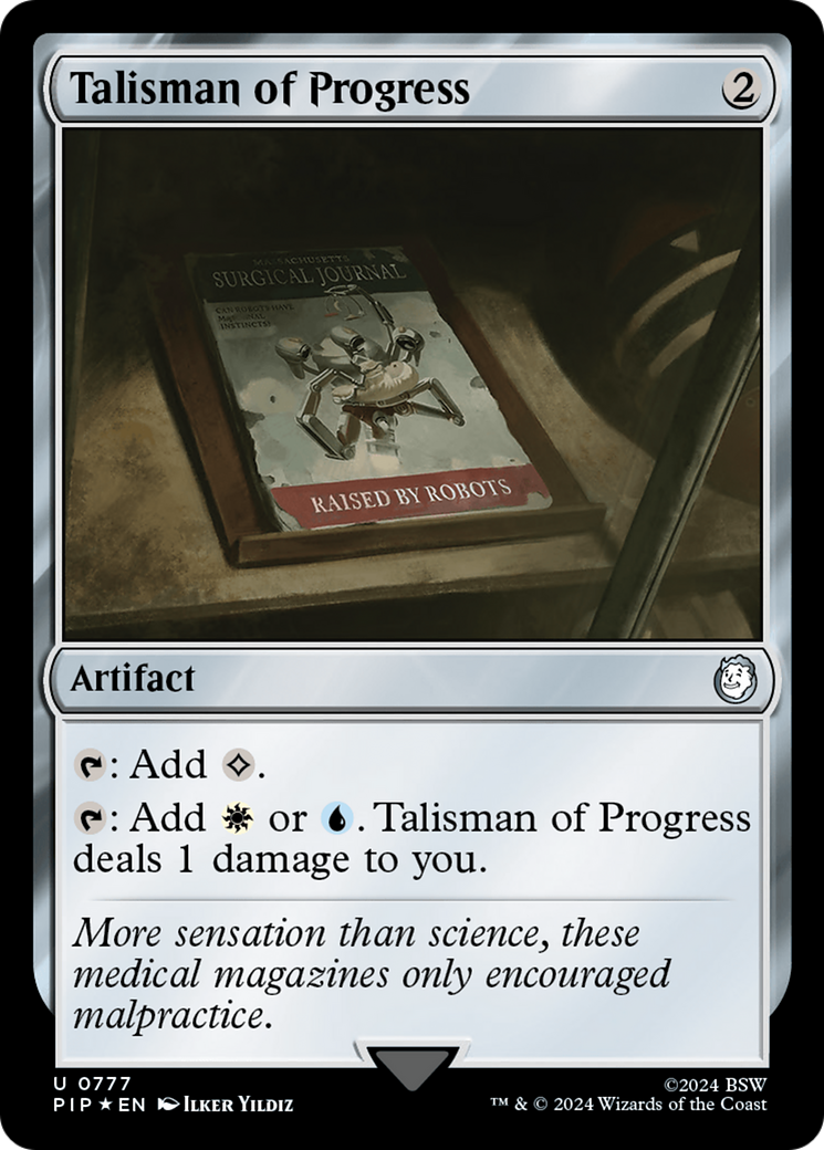 Talisman of Progress (Surge Foil) [Fallout] | Dragon's Lair Comics and Fantasy Houston TX