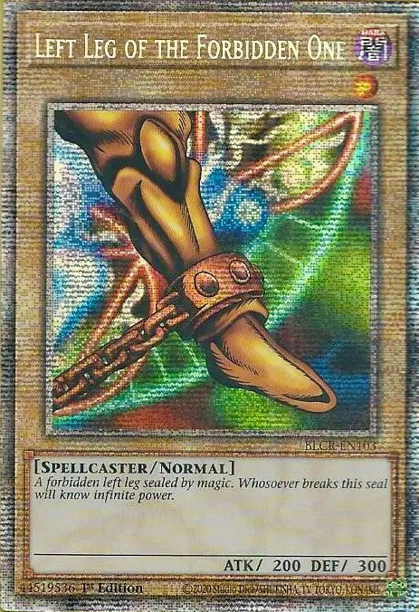 Left Leg of the Forbidden One [BLCR-EN103] Starlight Rare | Dragon's Lair Comics and Fantasy Houston TX