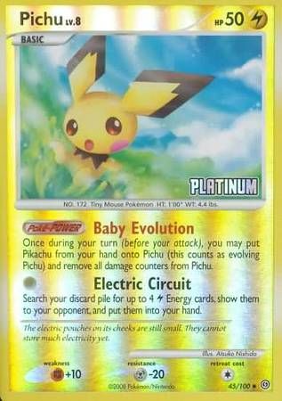 Pichu (45/100) [Burger King Promos: 2009 Collection] | Dragon's Lair Comics and Fantasy Houston TX