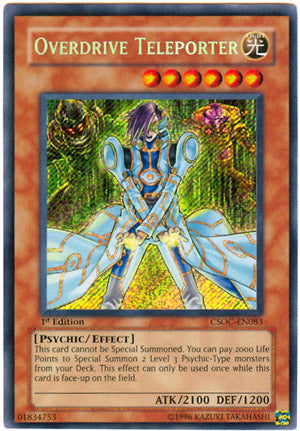 Overdrive Teleporter [CSOC-EN083] Secret Rare | Dragon's Lair Comics and Fantasy Houston TX